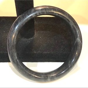 Genuine Black Jade Bangle Bracelet